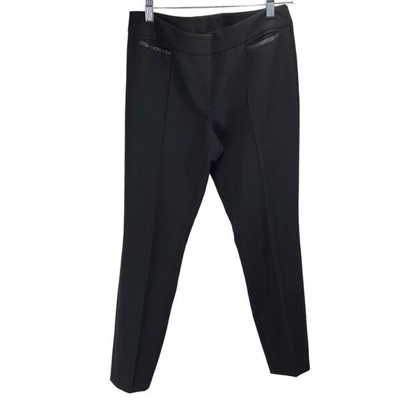 Classiques Entier Women's Dress Pants Zipper Trouser Office Pleated Black Size 4 - Picture 1 of 12